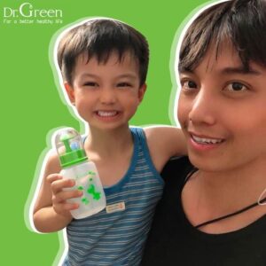 Bình rửa mũi Dr.Green Kids (Combo khuyến mãi 1 bình + 60 gói muối cho bé)